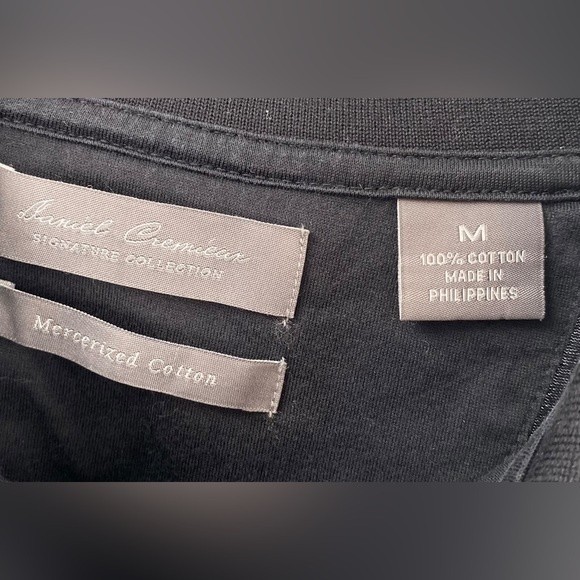 Daniel Cremieux‎ Black Mercerized Cotton Polo Short Mens M - Picture 2 of 3